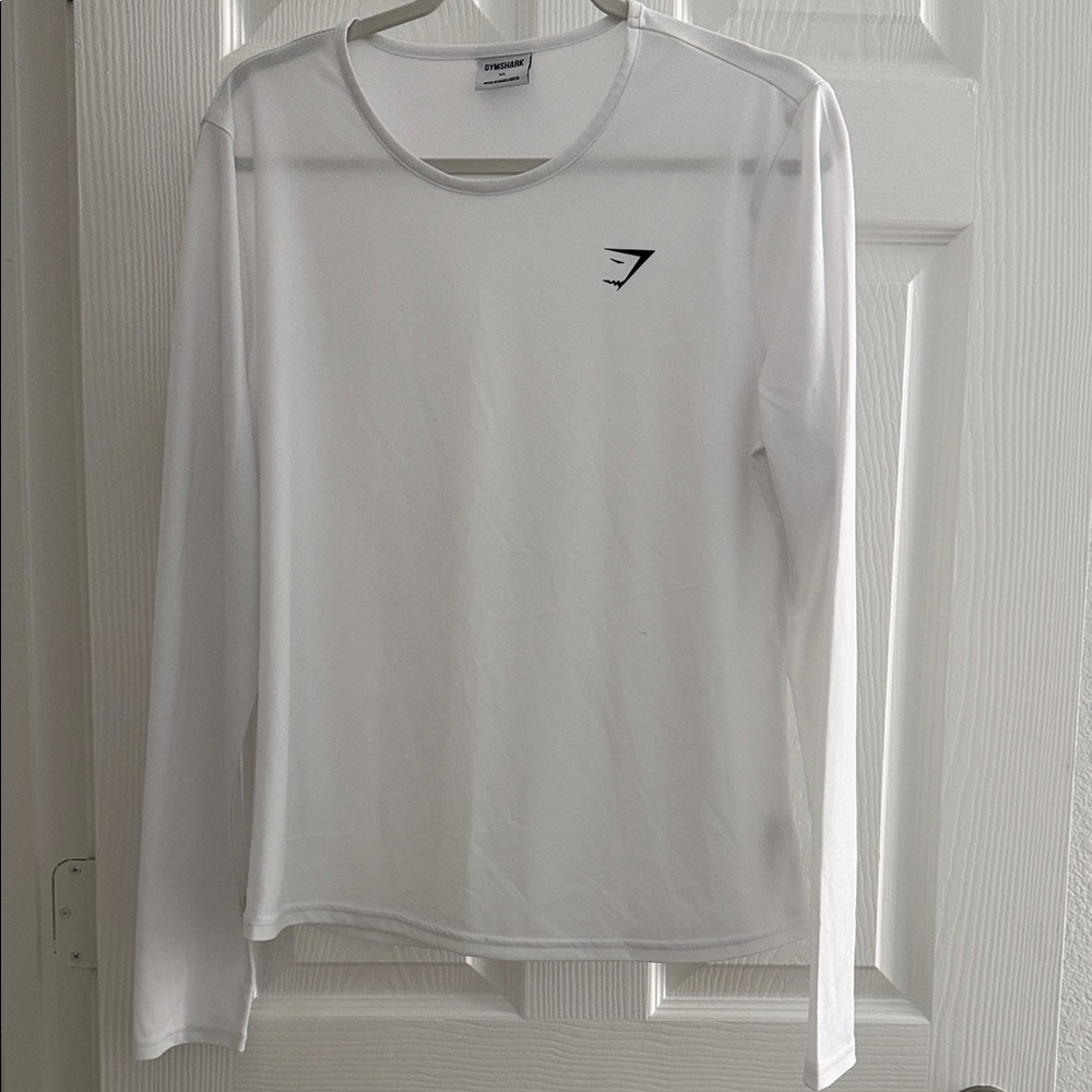 Gymshark White Long Sleeve Tee